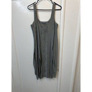 Sachin + Babi For Ankasa Grey Cocktail Dress Sz 6 Avant Garde‎ Knee Length Midi